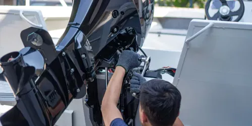 Hivernage moteur de bateau