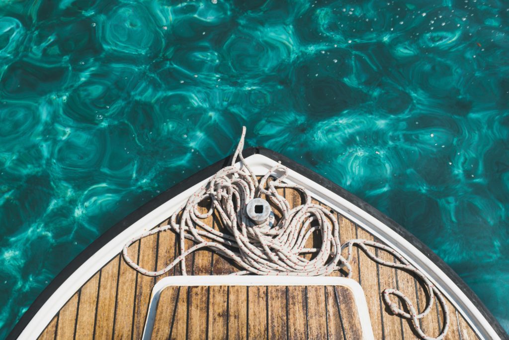 corde et equipement mouillage bateau